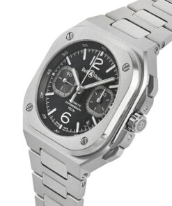 Alternative view of Bell & Ross BR 05 Chrono Black Steel BR05C-BLC-ST/SST