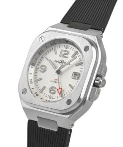 Alternative view of Bell & Ross BR 05 GMT White BR05G-SI-ST/SRB