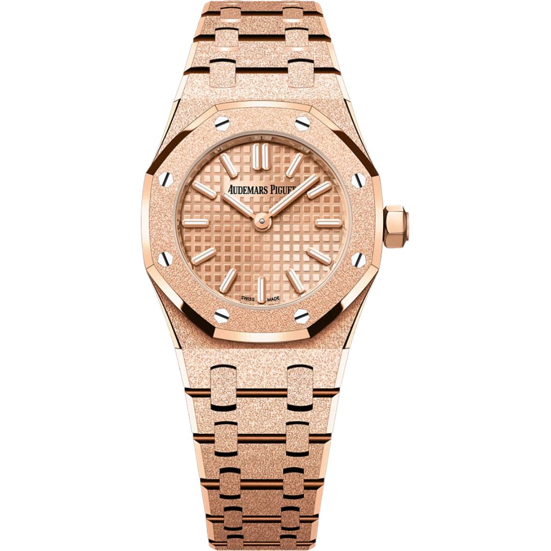 audemars piguet royal oak mini frosted gold quartz 67630or.gg.1312or.01