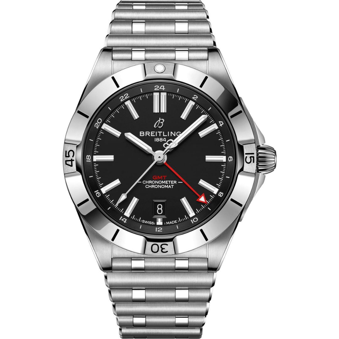 Breitling Chronomat Automatic GMT 40 A32398101B1A1 Stainless Steel Black Dial