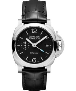 Panerai Luminor Quaranta BiTempo PAM01365 Stainless Steel Black Dial