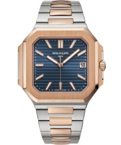 Patek Philippe Cubitus 5821/1AR-001 Stainless Steel Rose Gold Blue Dial