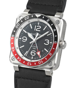 Alternative view of Bell & Ross BR 03 GMT Black BR0393-BL-ST/SCA