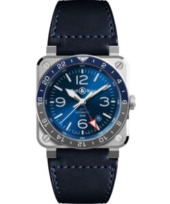 Bell & Ross BR 03 GMT Blue BR0393-BLU-ST/SCA