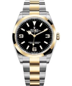 Rolex Explorer 36mm 124273-0001 Yellow Gold Stainless Steel Black Dial