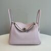 Hermes Lindy 26 Mauve Pale Clemence Palladium Hardware
