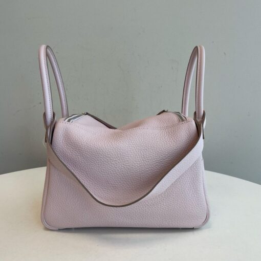 Hermes Lindy 26 Mauve Pale Clemence Palladium Hardware - Image 2