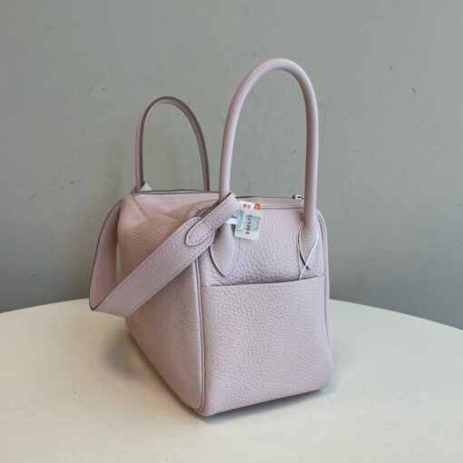 Hermes Lindy 26 Mauve Pale Clemence Palladium Hardware - Image 4