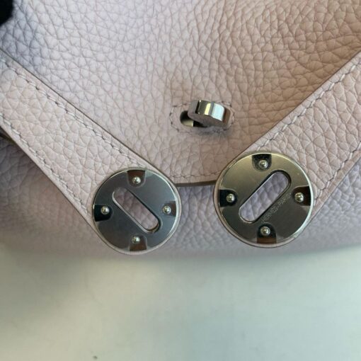 Hermes Lindy 26 Mauve Pale Clemence Palladium Hardware - Image 6