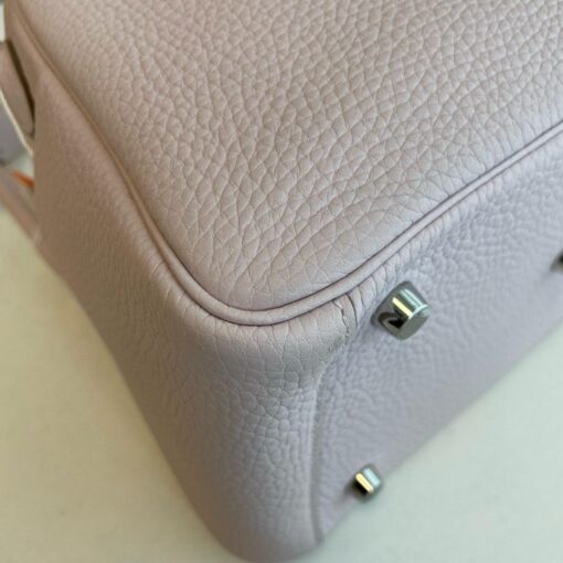 Hermes Lindy 26 Mauve Pale Clemence Palladium Hardware - Image 7