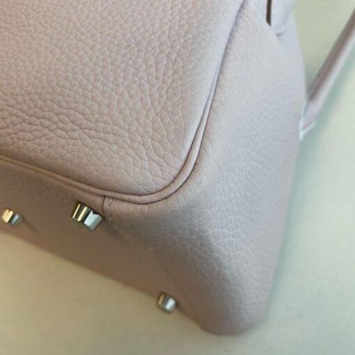 Hermes Lindy 26 Mauve Pale Clemence Palladium Hardware - Image 8