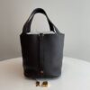 Hermes Taurillon Clemence Picotin Lock 22 MM Black