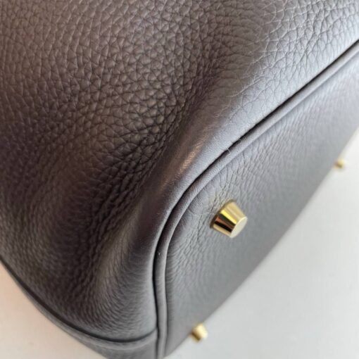 Hermes Taurillon Clemence Picotin Lock 22 MM Black - Image 4