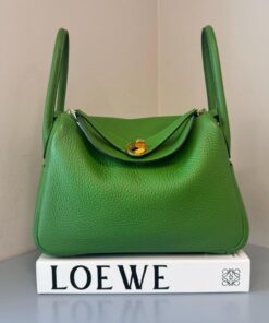 Hermes Taurillon Clemence Lindy 26 Vert Yucca