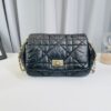 Dior Lambskin Cannage Milly La Foret Shoulder Bag Black