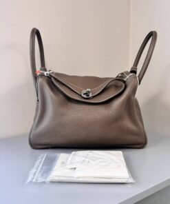 Hermes Taurillon Clemence Lindy 30 Etoupe