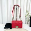 Chanel Caviar Quilted Small Boy Flap Red