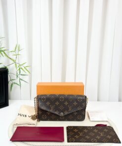 Louis Vuitton Pochette Felicie Chain Wallet Fuchsia Monogram