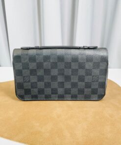 Louis Vuitton Zippy XL Damier Graphite Wallet Black