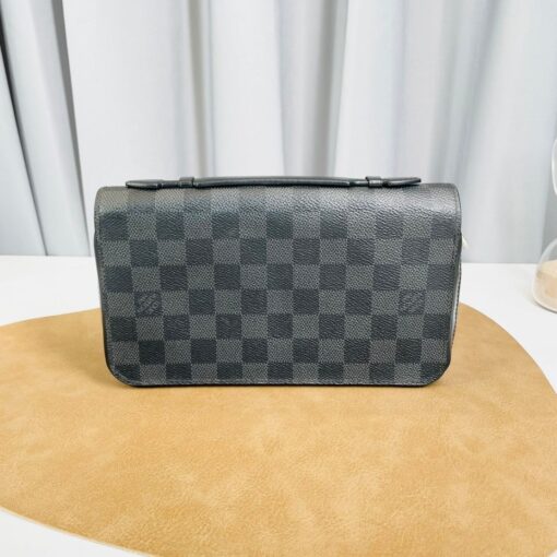 Louis Vuitton Zippy XL Damier Graphite Wallet Black