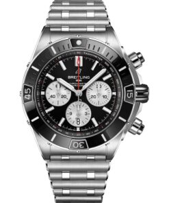 Breitling Super Chronomat B01 44 AB0136251B1A1 Stainless Steel Black Dial