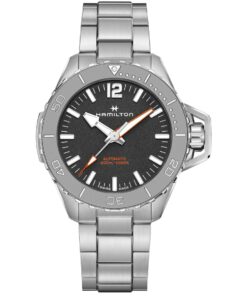 Hamilton Khaki Navy Frogman Auto H77815130 Stainless Steel Black Dial