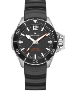 Hamilton Khaki Navy Frogman Auto H77825330 Stainless Steel Black Dial