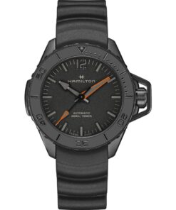 Hamilton Khaki Navy Frogman Auto H77845330 Black PVD Black Dial