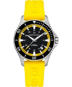 Hamilton Khaki Navy Scuba Auto H82395332 Stainless Steel Black Dial