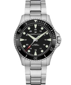 Hamilton Khaki Navy Scuba Auto H82515130 Stainless Steel Black Dial