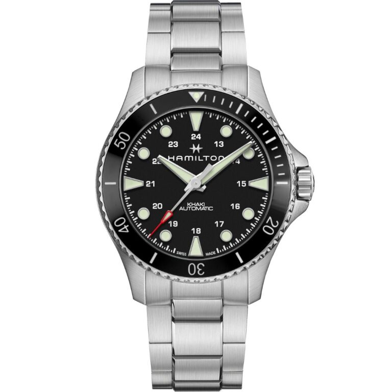 Hamilton Khaki Navy Scuba Auto H82515130 Stainless Steel Black Dial