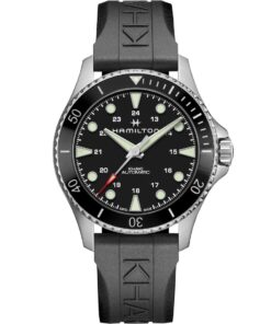 Hamilton Khaki Navy Scuba Auto H82515330 Stainless Steel Black Dial