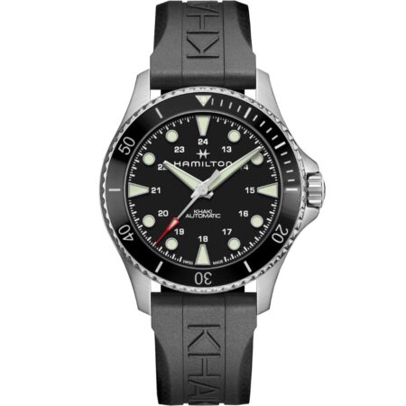 Hamilton Khaki Navy Scuba Auto H82515330 Stainless Steel Black Dial