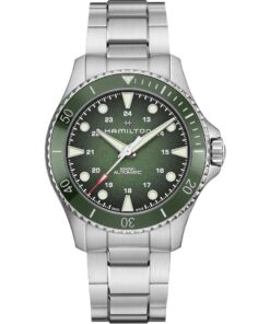 Hamilton Khaki Navy Scuba Auto H82525160 Stainless Steel Green Dial