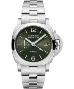 Panerai Luminor Quaranta BiTempo PAM01640 Stainless Steel Green Dial