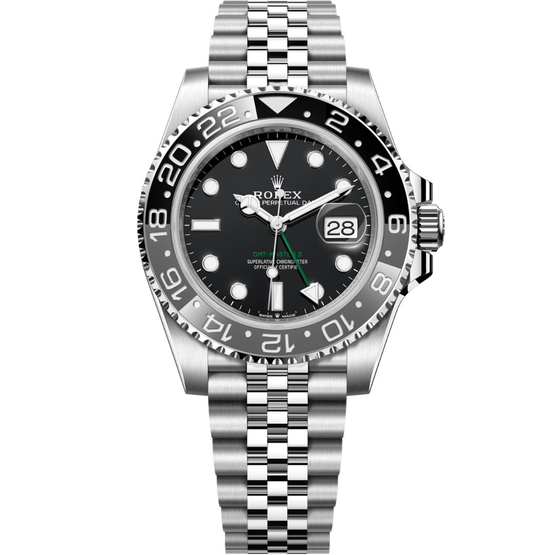 Rolex GMT-Master II 126710GRNR-0003 Stainless Steel Black Dial Jubilee