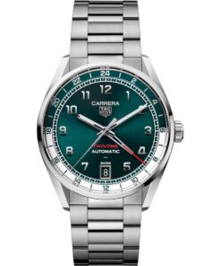 Tag Heuer Carrera Twin-Time WDA2114.BA0043 Stainless Steel Green Dial