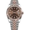 Rolex Datejust 41 126331-0002 Rose Gold Stainless Steel Brown Dial Jubilee