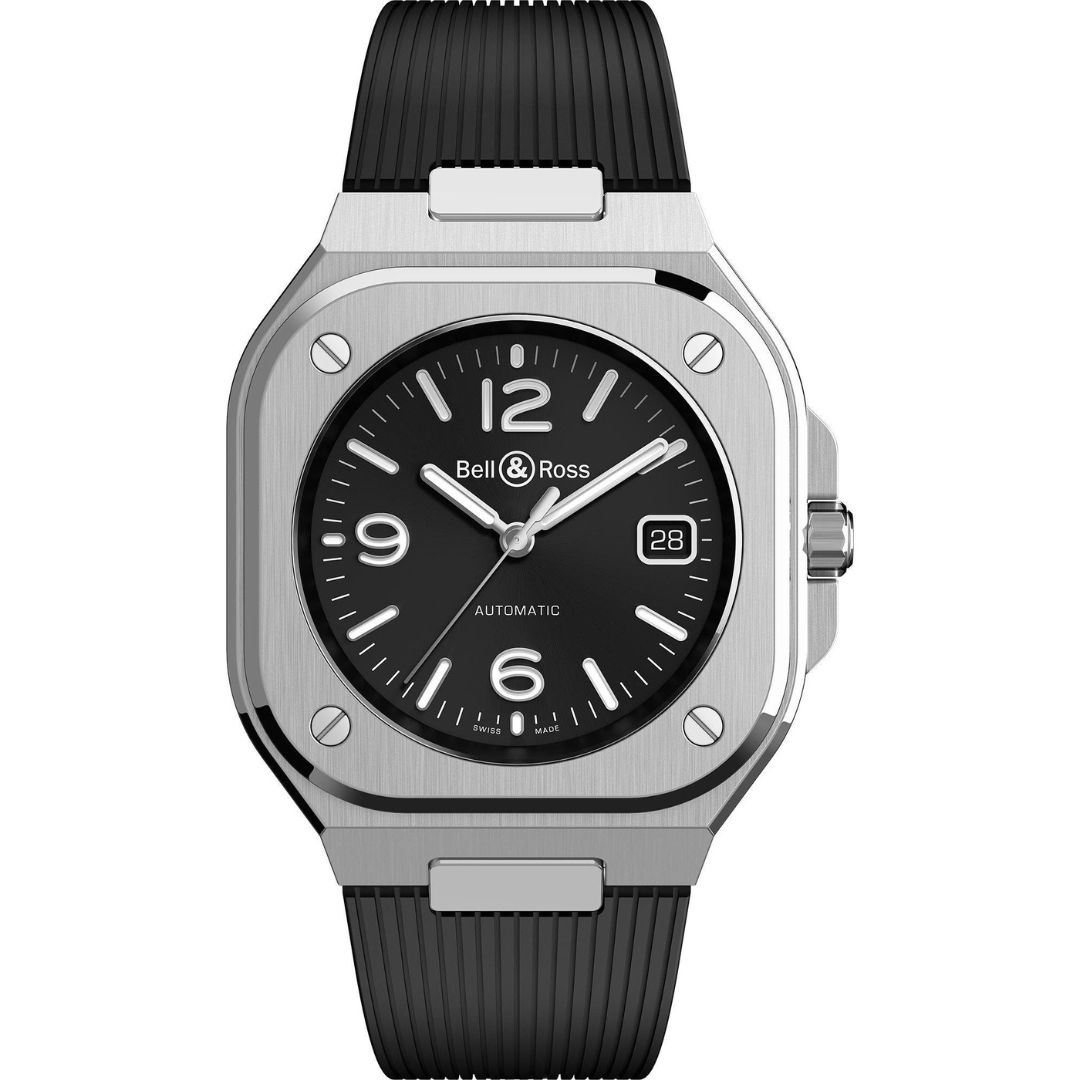 Bell & Ross BR 05 Black Steel BR05A-BL-ST/SRB stainless steel watch with black dial