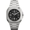 Bell & Ross BR 05 Black Steel BR05A-BL-ST/SST stainless steel watch with black dial