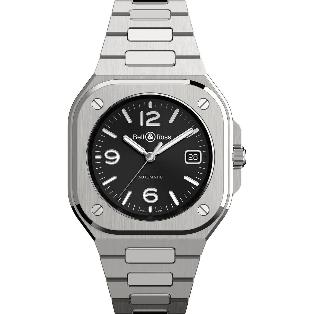 Bell & Ross BR 05 Black Steel BR05A-BL-ST/SST stainless steel watch with black dial