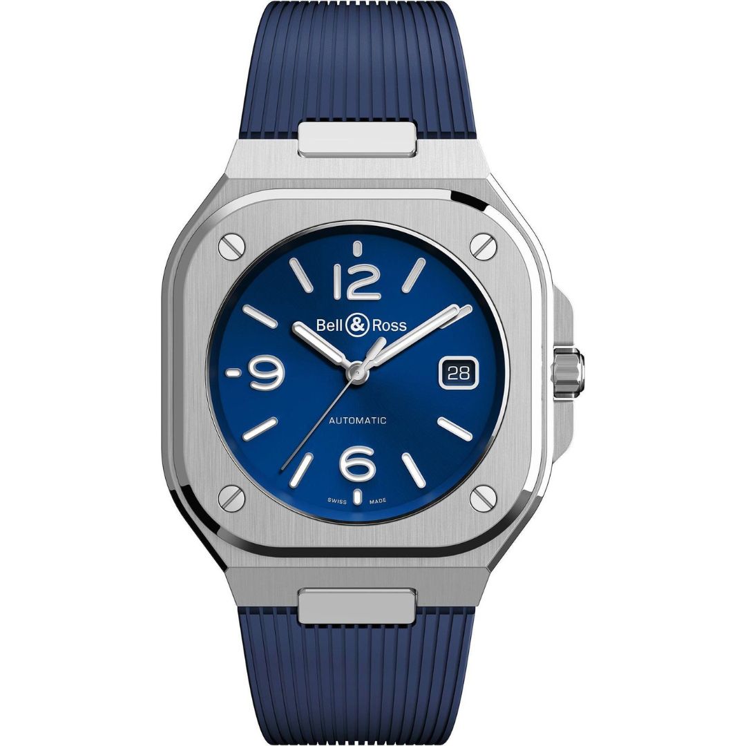 Bell & Ross BR 05 Blue Steel BR05A-BLU-ST/SRB stainless steel watch with blue dial