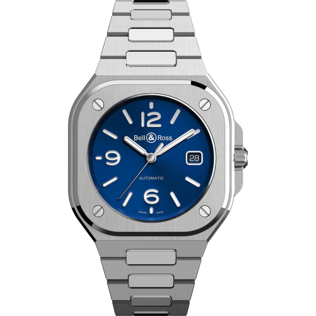 Bell & Ross BR 05 Blue Steel BR05A-BLU-ST/SST stainless steel watch with blue dial