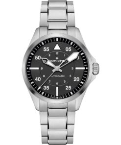 Hamilton Khaki Aviation Pilot Auto 39mm H76305130 Stainless Steel Black Dial