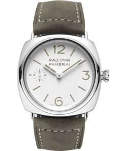 Panerai Radiomir Officine PAM01384 stainless steel watch with white dial