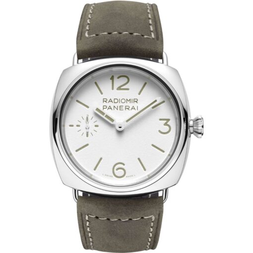Panerai Radiomir Officine PAM01384 stainless steel watch with white dial