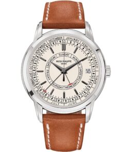 Patek Philippe Calatrava Weekly Calendar 5212A-001 white gold watch with silver dial