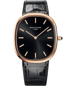 Patek Philippe Golden Ellipse 5738R-001 Rose Gold Black Dial