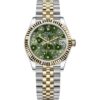 Rolex Datejust 31 278273-0032 Stainless Steel Yellow Gold Green Dial