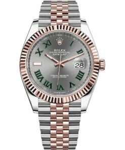 Rolex Datejust 41 126331-0016 Rose Stainless Steel Grey Dial Jubilee